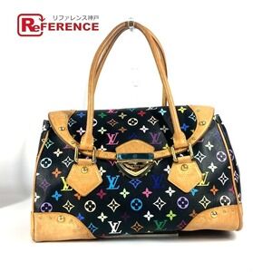LOUIS VUITTON Multicolor Beverly Bag Flap Handbag Tote Shoulder Noir Black